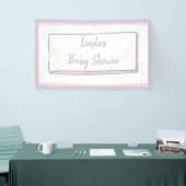 Minimalistische Doodles Babydusche Banner (Messeveranstaltung)