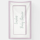 Minimalistische Doodles Babydusche Banner (Vertikal)