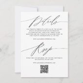 Minimalistische Doppelhochzeit Einladung (Rückseite)