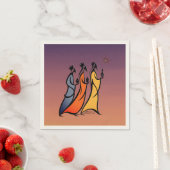 Minimalistische Drei Weisen Serviette (Beispiel)