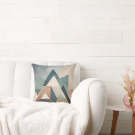 Minimalistische Dreiecke mit geschmeidigem Kehlkop Kissen