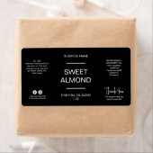 Minimalistische Dropper Flasche Schwarze Etiketten (Insitu)