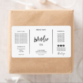 Minimalistische Dropper-Flaschen-Etikett (Insitu)