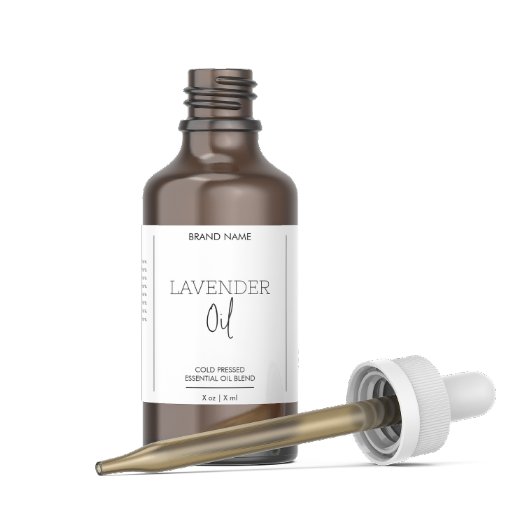 Minimalistische Dropper-Flaschen-Etikett