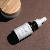 Minimalistische Dropper-Flaschen-Etikett