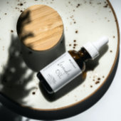 Minimalistische Dropper-Flaschen-Etikett