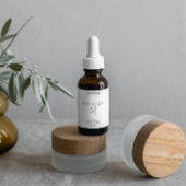 Minimalistische Dropper-Flaschen-Etikett