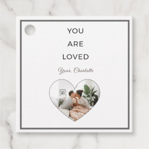 Minimalistische Du wirst geliebt Valentinstag Gesc Geschenkanhänger
