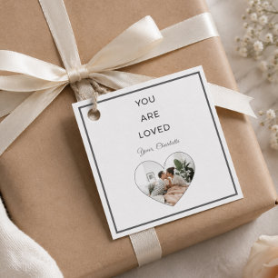 Minimalistische Du wirst geliebt Valentinstag Gesc Geschenkanhänger