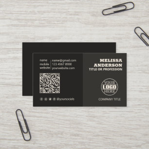 Minimalistische Dual-Tone-Visitenkarte Visitenkarte
