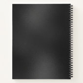 Minimalistische dunkelgraue Irideszierende Textur Notizblock (Rückseite)