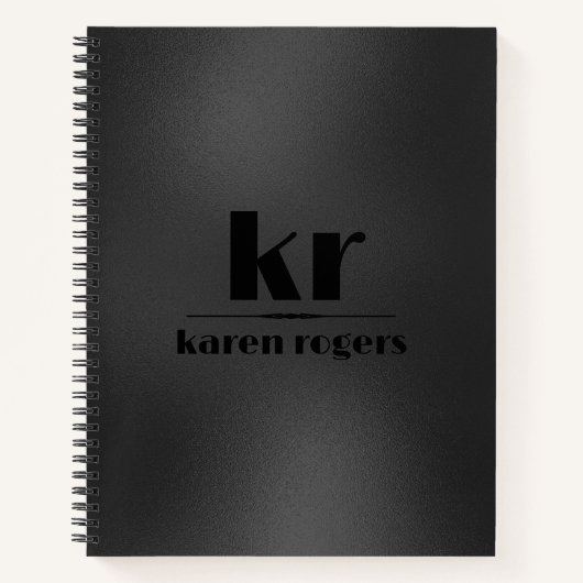 Minimalistische dunkelgraue Irideszierende Textur Notizblock (Vorderseite)