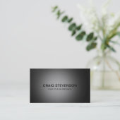 Minimalistische dunkelgraue Musterkarte Visitenkarte (Stehend Vorderseite)