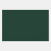 Minimalistische, dunkelgrüne Pinienholzplatten Geschenkpapier Set (Vorderseite 2)