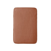 Minimalistische dunkle Terrakotta solide schlicht Badematte (Vorderseite Vertikal)