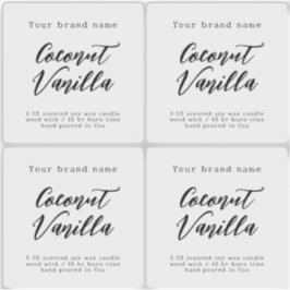 Minimalistische durchsichtige, einfache Verpackung Aufkleber