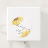 Minimalistische Dusche mit Sonnenblumen Geschenkanhänger (Beispiel)