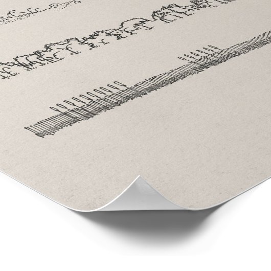 Minimalistische Duschparabel - Matthew 13 Poster (Ecke)