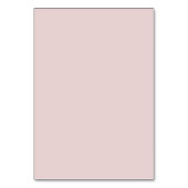 Minimalistische Dusty Pink-Tischnummer Tischnummer (Rückseite)