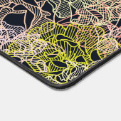 Minimalistische Dynamic Wire Petals Abstrakte Blum Schreibtischunterlage (Ecke)