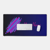 Minimalistische dynamische Blasen Schreibtischunterlage (Tastatur & Maus)