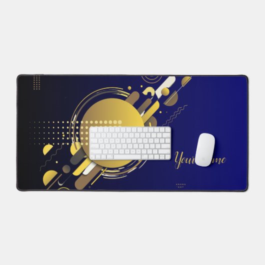 Minimalistische dynamische Synkronizität Abstrakte Schreibtischunterlage (Tastatur & Maus)