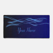 Minimalistische dynamische Wellen Abstrakte Strömu Schreibtischunterlage (Vorderseite)