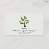 Minimalistische Earth-Business-Karte Visitenkarte (Rückseite)