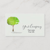 Minimalistische Earth-Business-Karte Visitenkarte (Vorderseite)