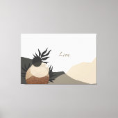 Minimalistische Earth Tones Abstrakt Nature Leinwa Leinwanddruck (Vorderseite)