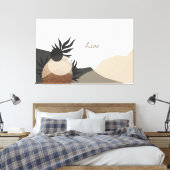 Minimalistische Earth Tones Abstrakt Nature Leinwa Leinwanddruck (Insitu (Schlafzimmer))