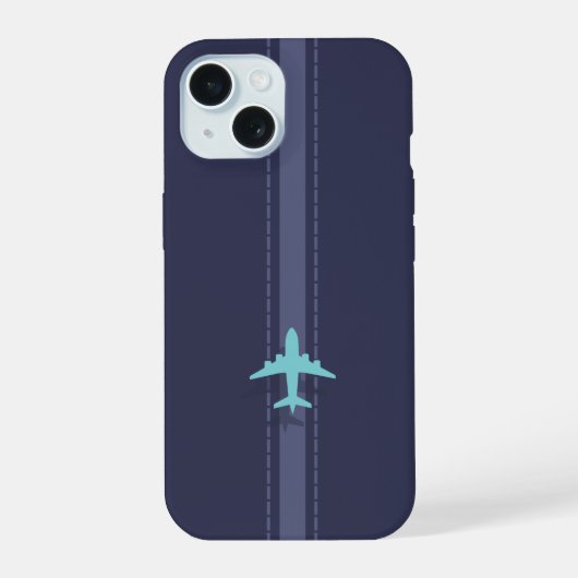 Minimalistische Ebene iPhone 15 Hülle (Rückseite)
