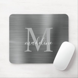 Minimalistische Edelstahlmatte aus Edelmetall Mousepad