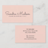 Minimalistische einfache Berufliche Typografie Pin Visitenkarte (Vorne/Hinten)