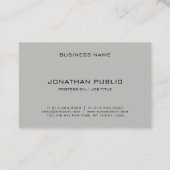 Minimalistische, einfache Berufliche Vorlage Visitenkarte (Rückseite)