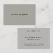 Minimalistische, einfache Berufliche Vorlage Visitenkarte (Vorne/Hinten)