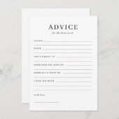 Minimalistische Einfache Brille als Ratenkarte Dankeskarte (Vorne/Hinten)