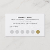 Minimalistische Einfache Chic Dunkle Grau Gold Tre Treuekarte (Rückseite)