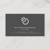 Minimalistische einfache Elegante Moderne Logos un Visitenkarte (Vorderseite)