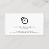 Minimalistische einfache Elegante Moderne Logos un Visitenkarte (Vorderseite)