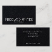 Minimalistische einfache Eleganz Visitenkarte (Vorne/Hinten)