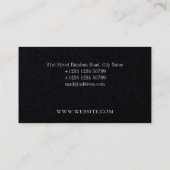 Minimalistische einfache Eleganz Visitenkarte (Rückseite)