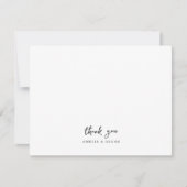 Minimalistische, einfache, handgeschriebene Skript Dankeskarte (Vorderseite)