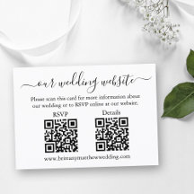Minimalistische Einfache Hochzeit 2 QR UAWG Detail