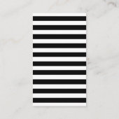 Minimalistische Einfache Hochzeit Black Stripes QR Begleitkarte (Rückseite)