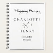 Minimalistische Einfache Hochzeit Planer (Vorderseite)