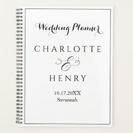 Minimalistische Einfache Hochzeit Planer