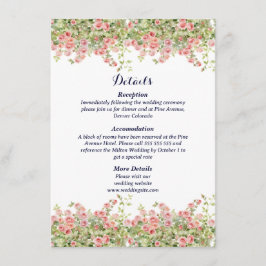 Minimalistische einfache Hübsche Blätter Zweige Ho Begleitkarte