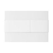 Minimalistische einfache Hübsche Blätter Zweige Ho Einladungsbanderole (Rückseitenbeispiel)