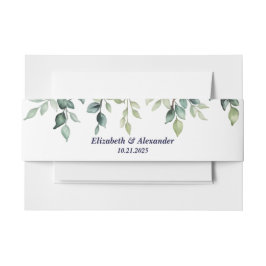 Minimalistische einfache Hübsche Blätter Zweige Ho Einladungsbanderole